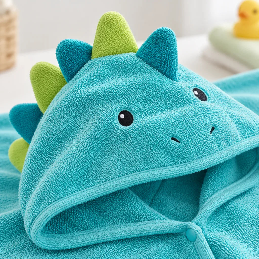 Cape de bain dinosaure
