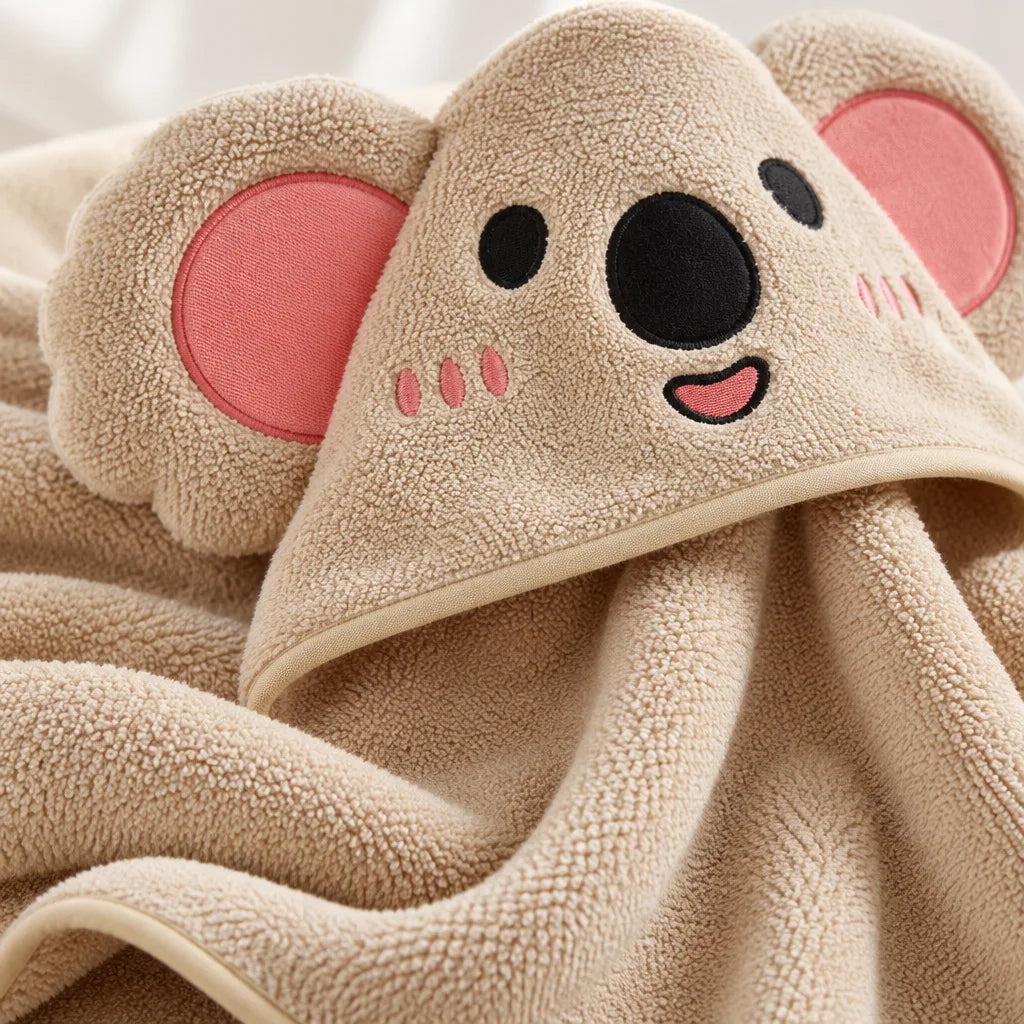 Serviette à capuche koala