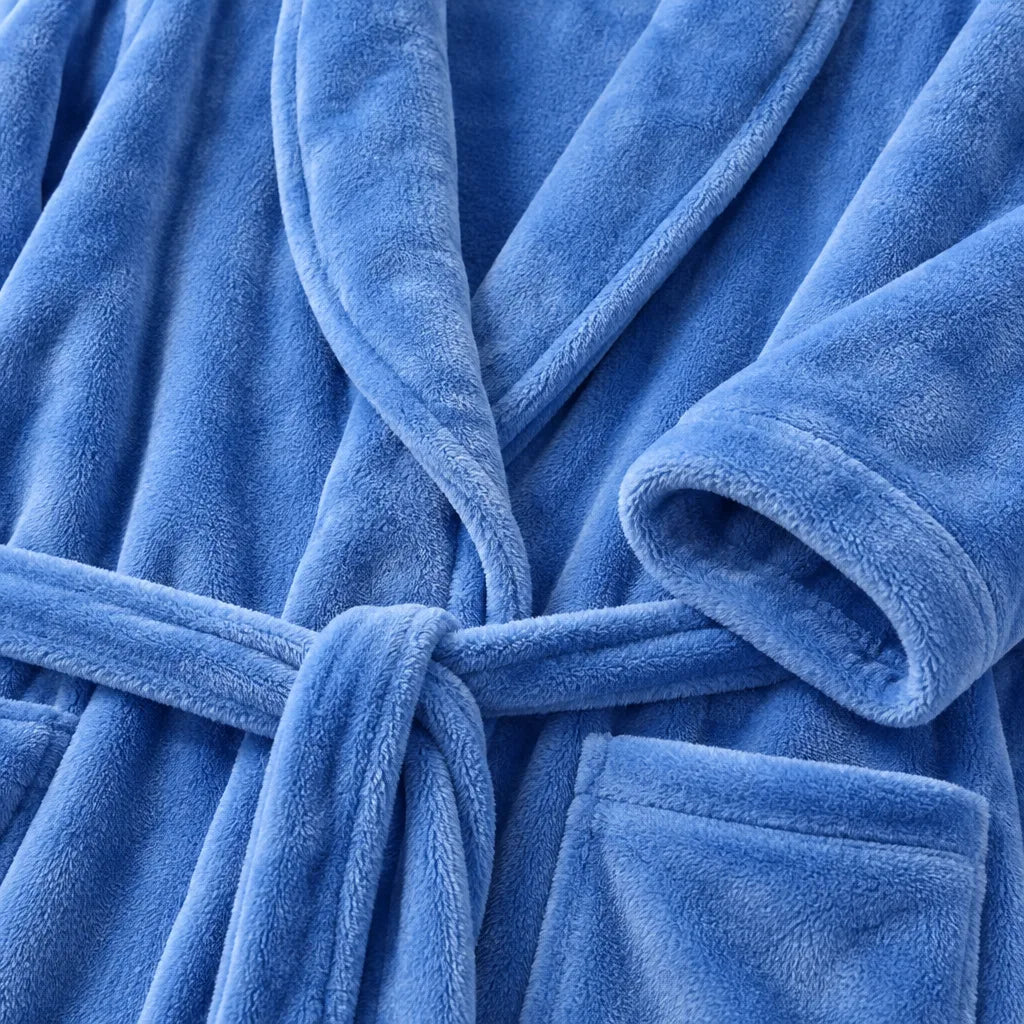 Peignoir long en flanelle