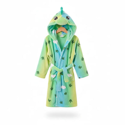 Peignoir dinosaure enfant flanelle
