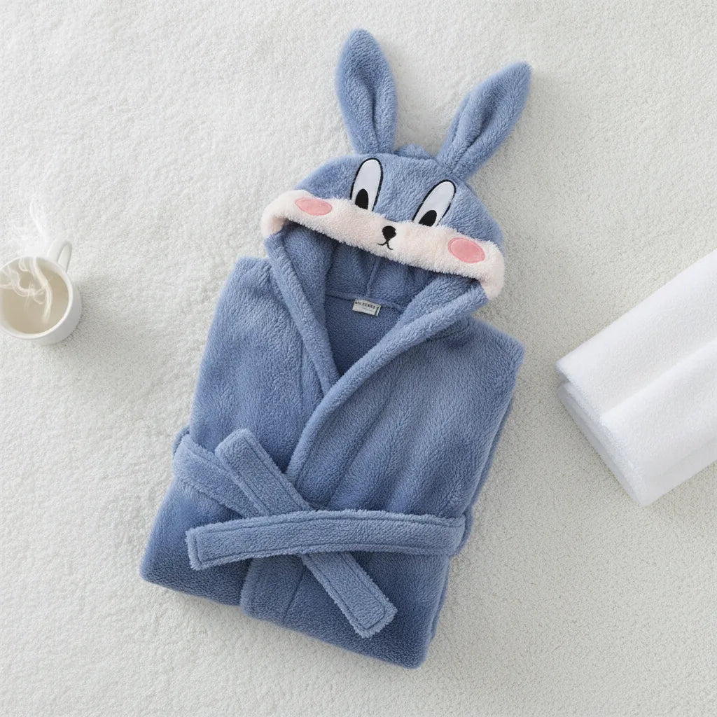 Peignoir enfant flanelle motifs