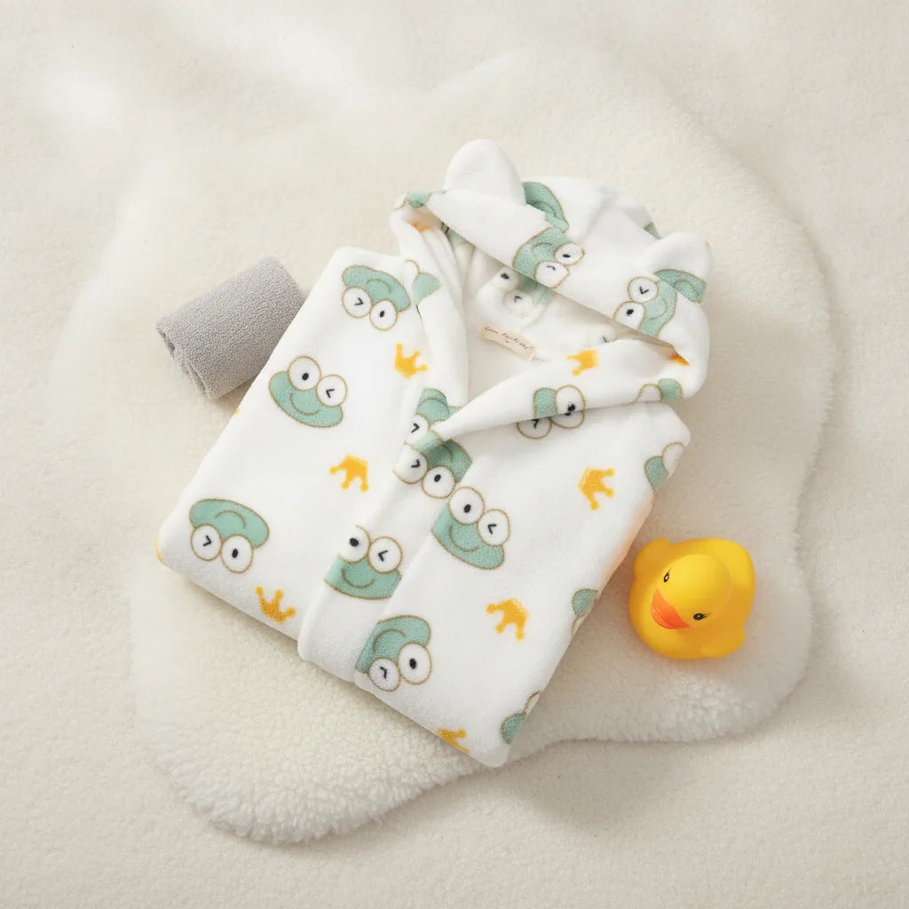 Peignoir enfant motif lapin