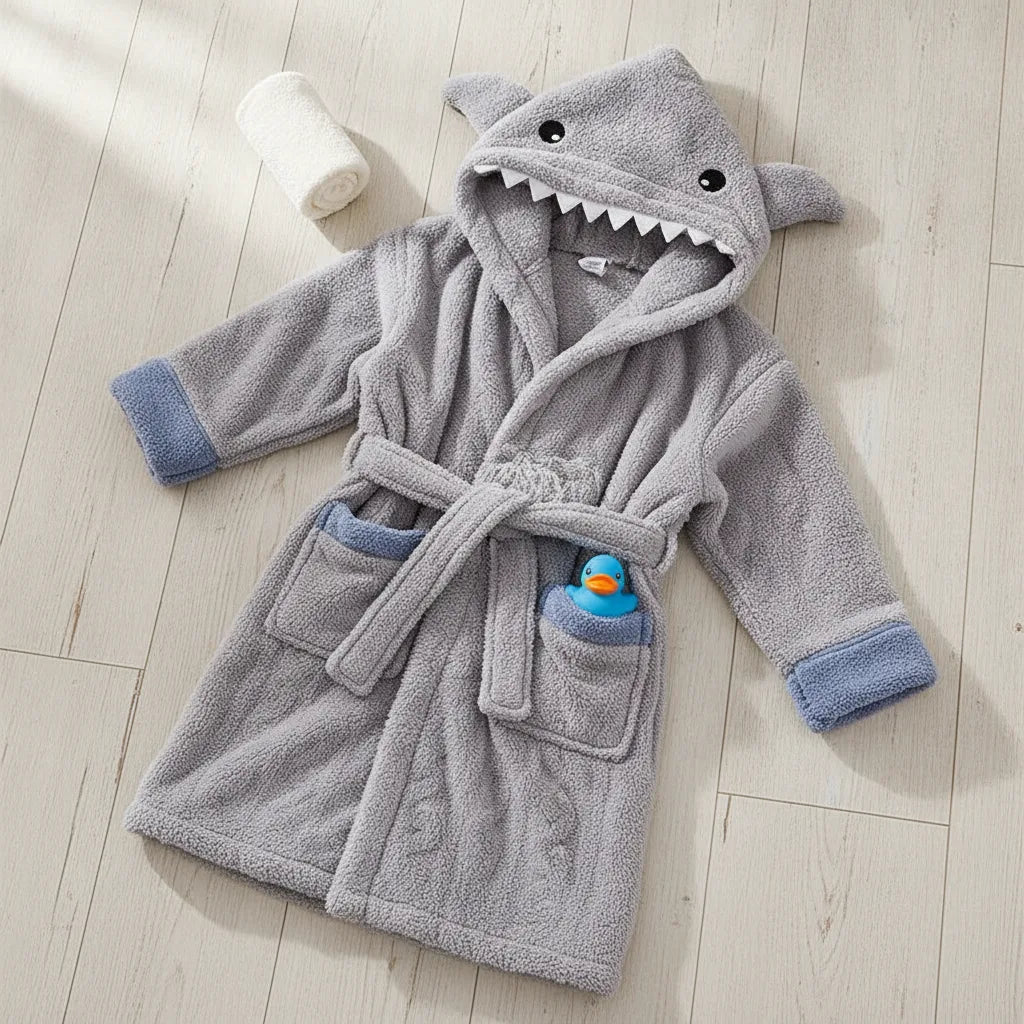 Peignoir enfant requin