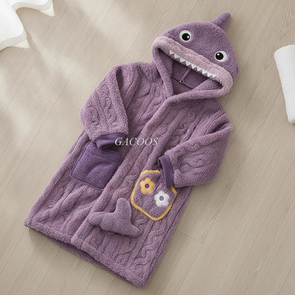 Peignoir enfant requin