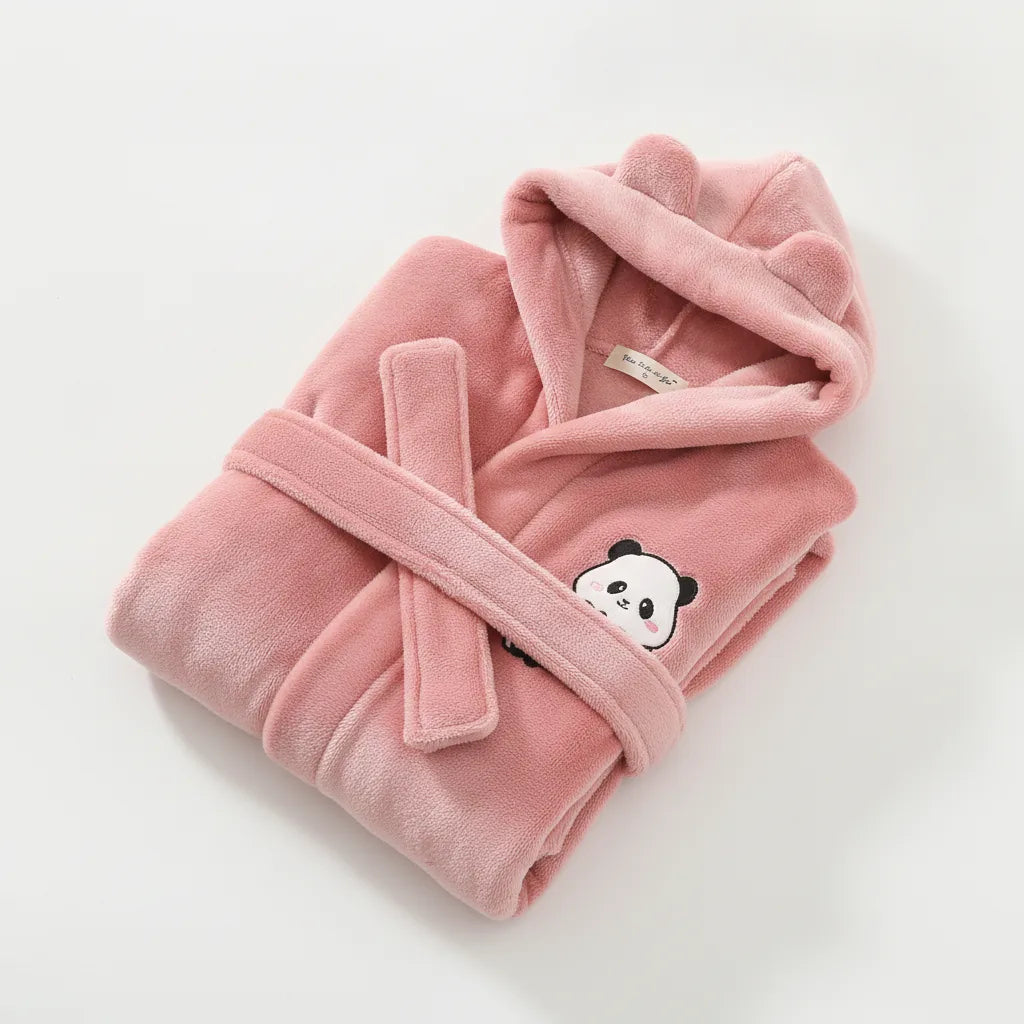 Peignoir enfant motif lapin