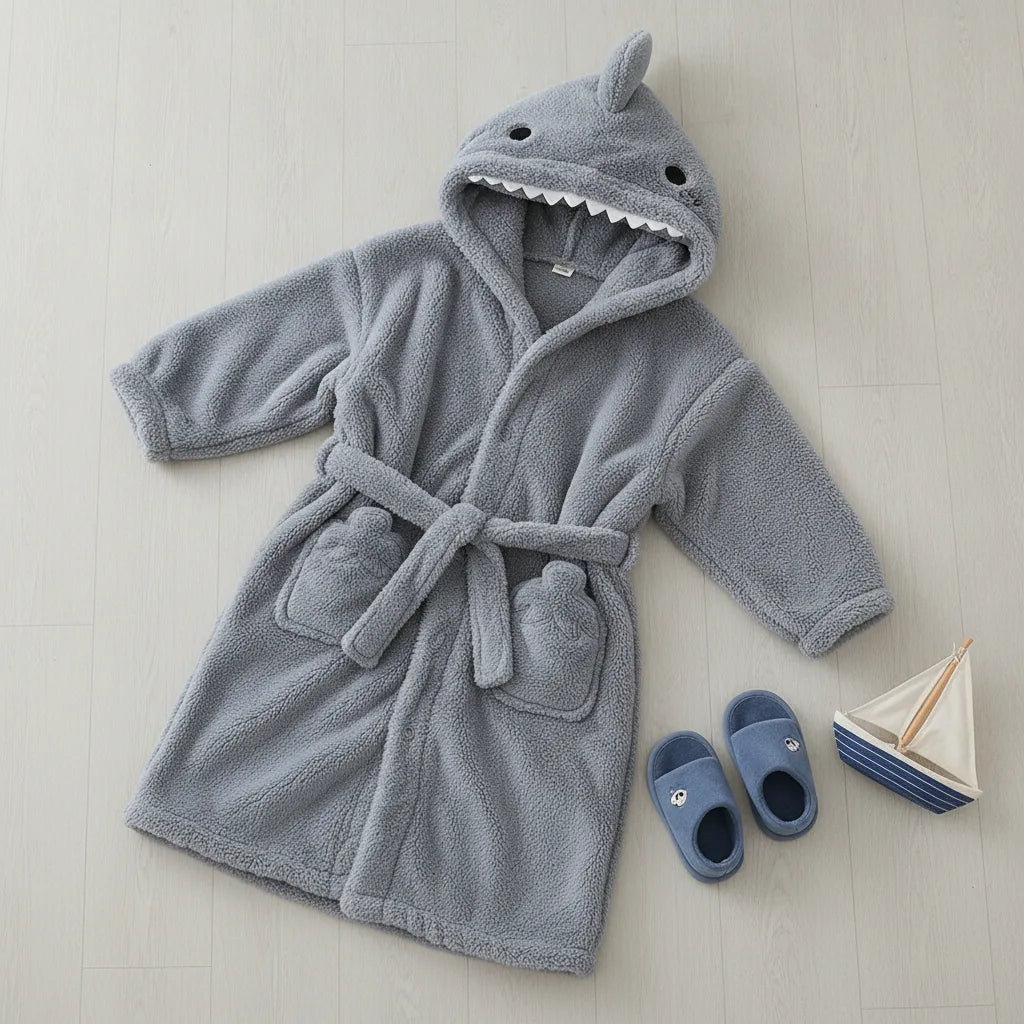 Peignoir enfant requin