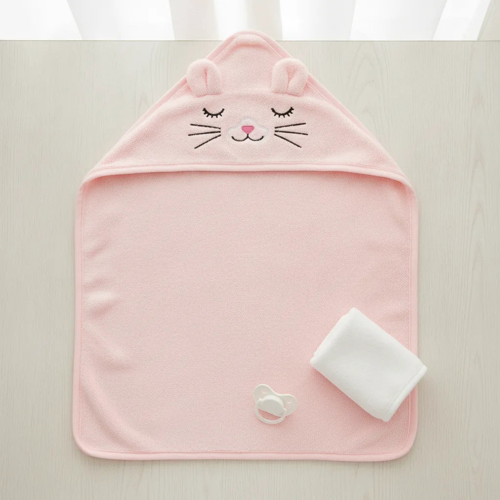 Peignoir bébé avec capuche