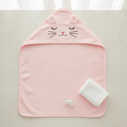 Peignoir bébé avec capuche
