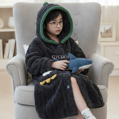 Peignoir enfant requin