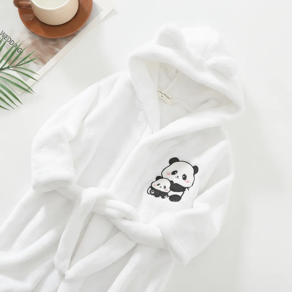 Peignoir enfant motif lapin