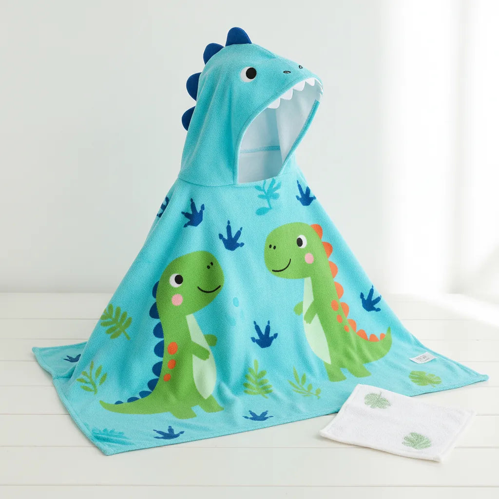 Cape de bain dinosaure