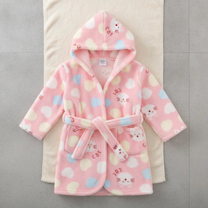 Peignoir enfant motif lapin