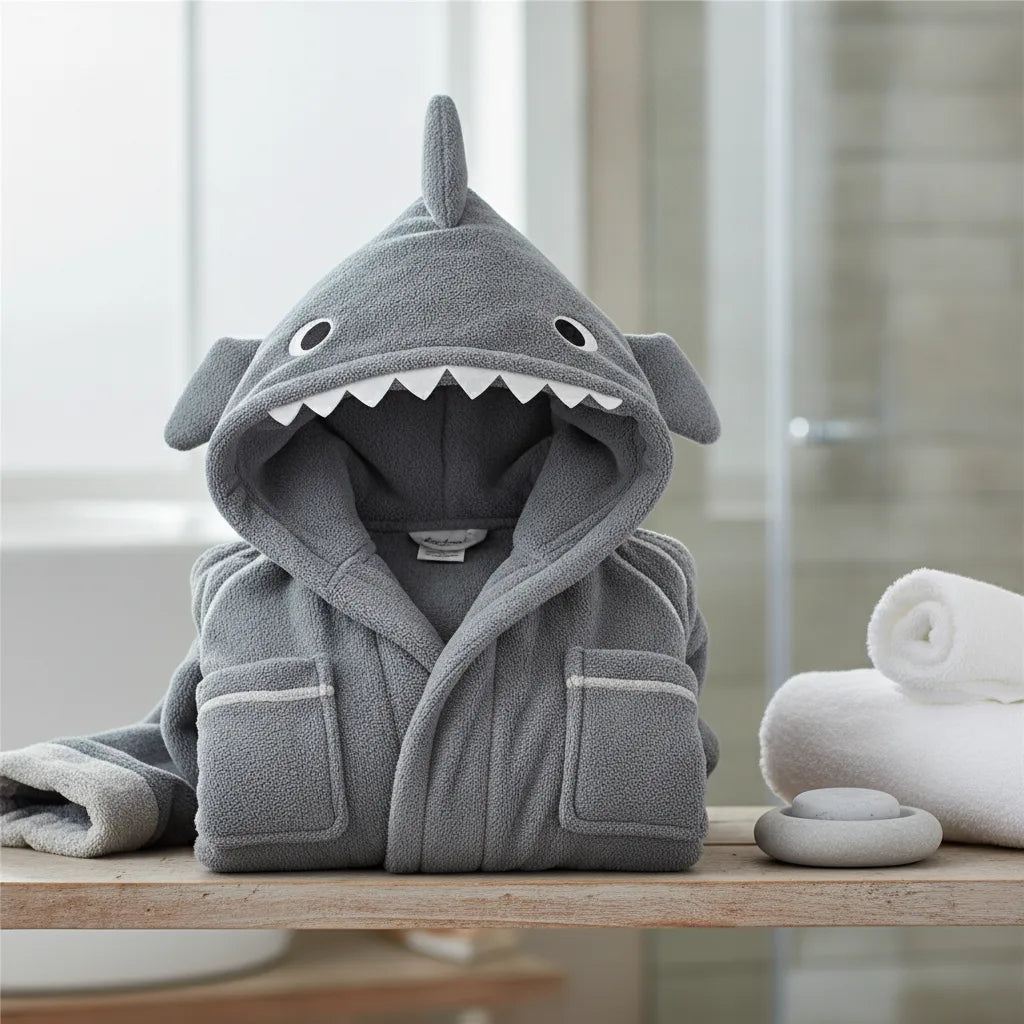 Peignoir enfant requin