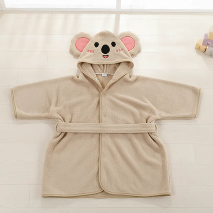 Peignoir bébé avec capuche