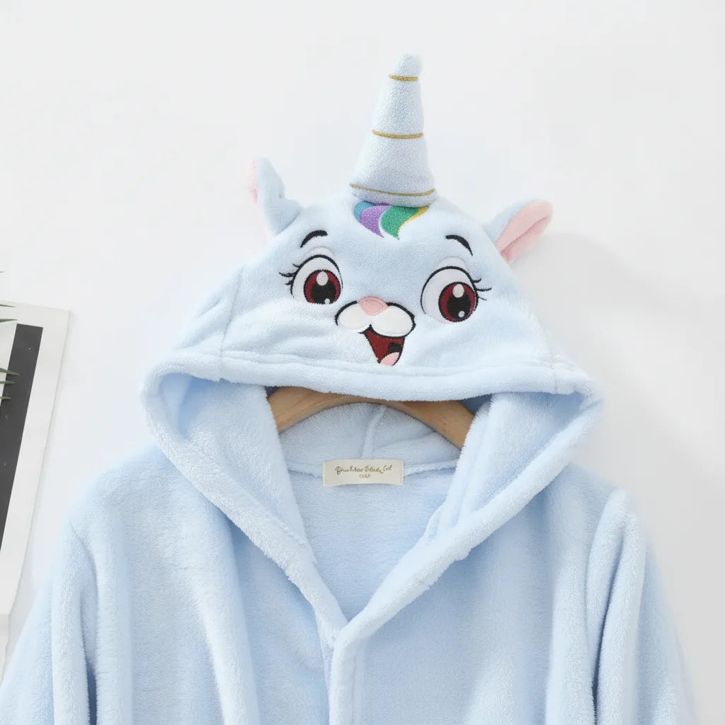 Peignoir enfant motif lapin