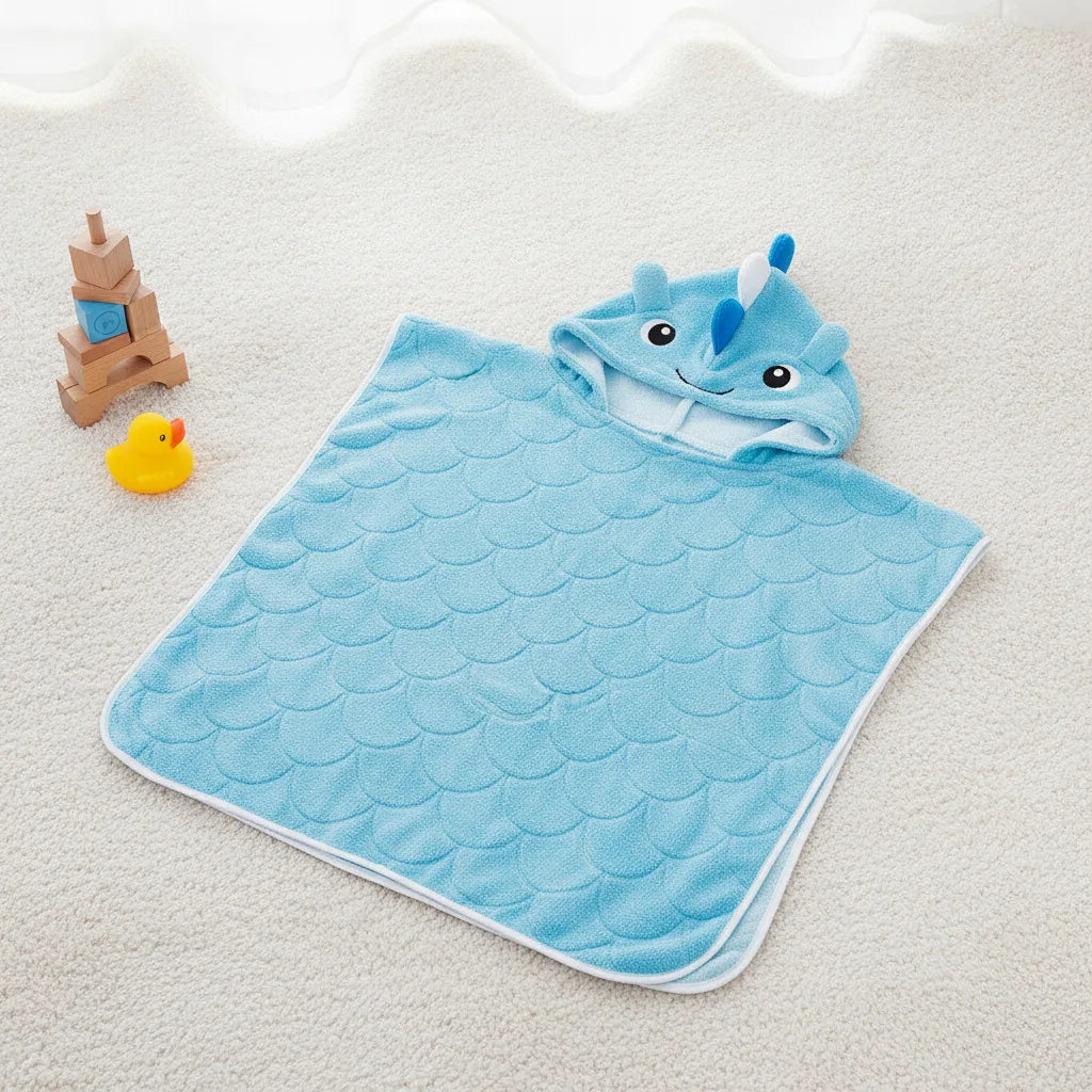 Cape de bain dinosaure
