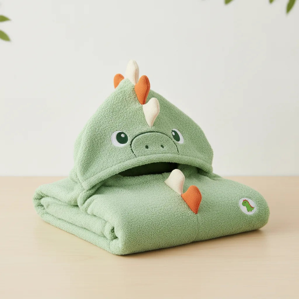Cape de bain dinosaure