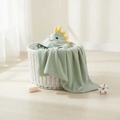 Peignoir bébé avec capuche