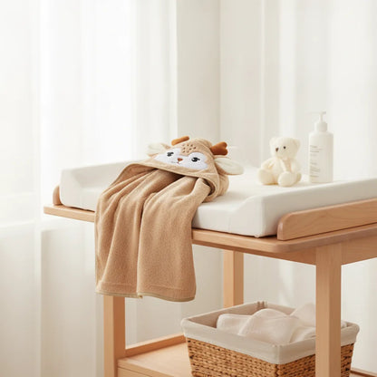 Peignoir bébé avec capuche