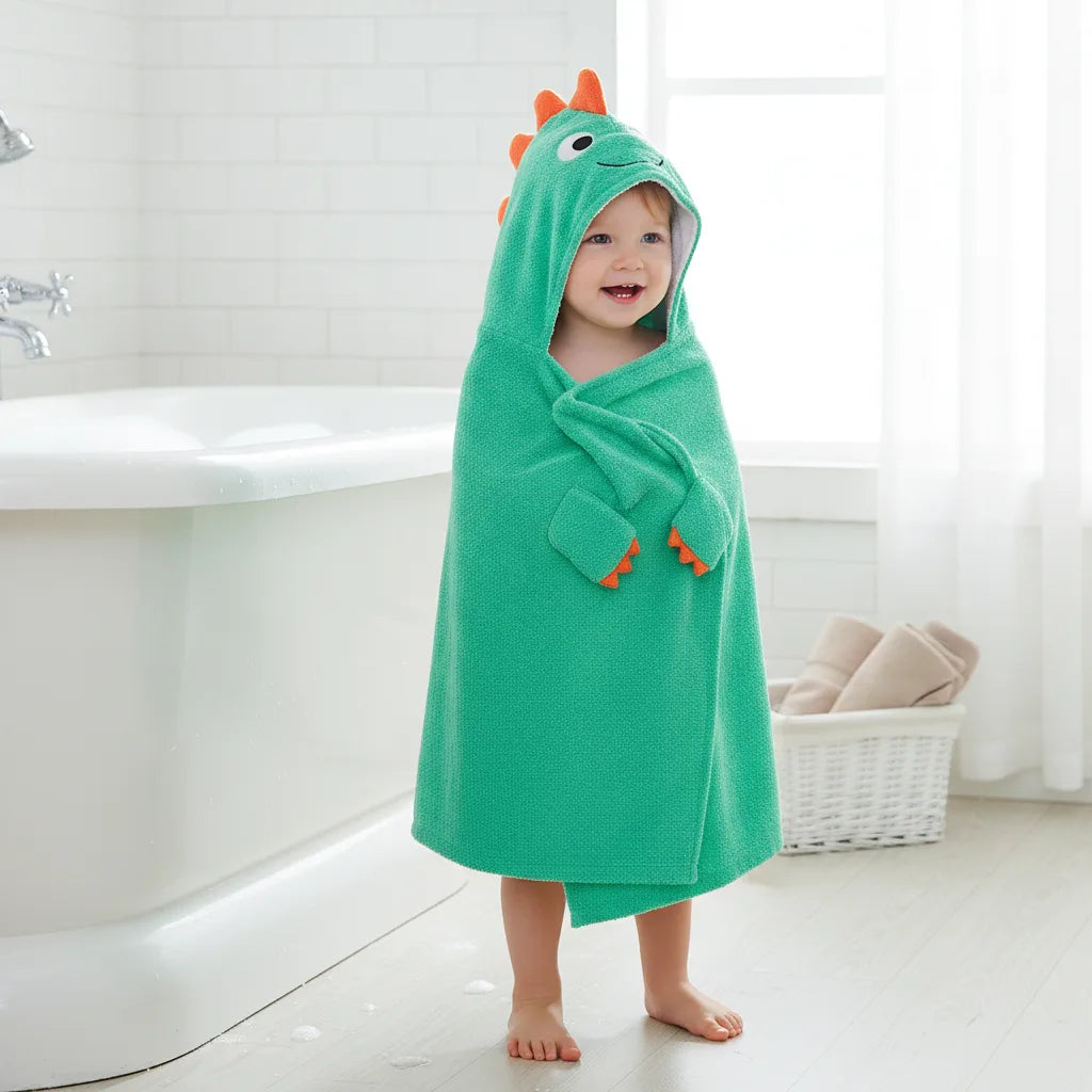 Cape de bain dinosaure