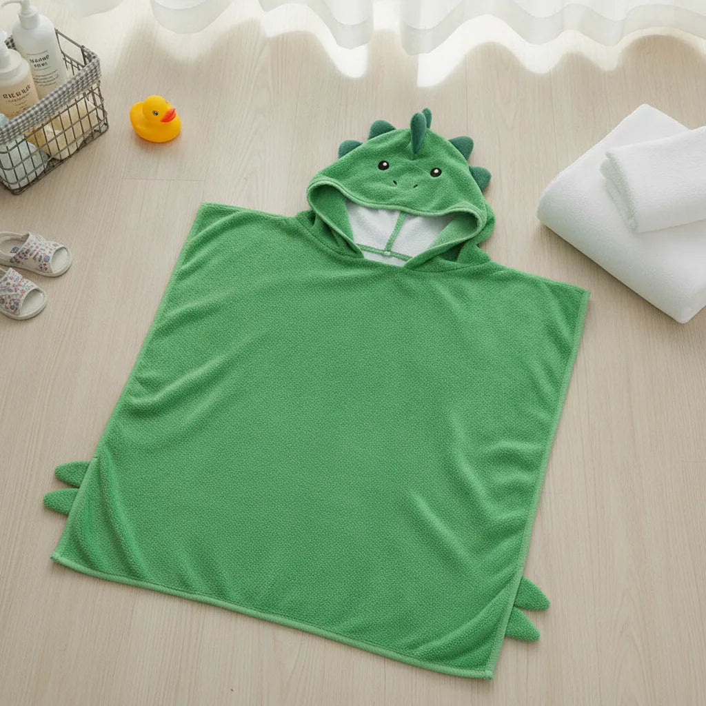 Cape de bain dinosaure