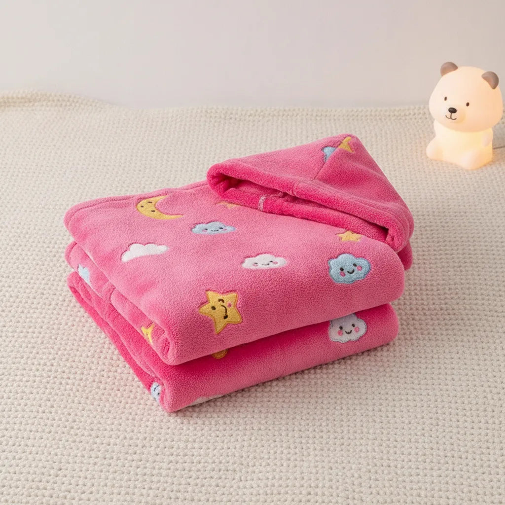 Peignoir enfant flanelle capuche