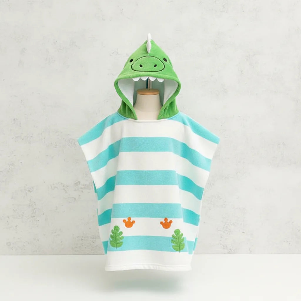 Cape de bain dinosaure