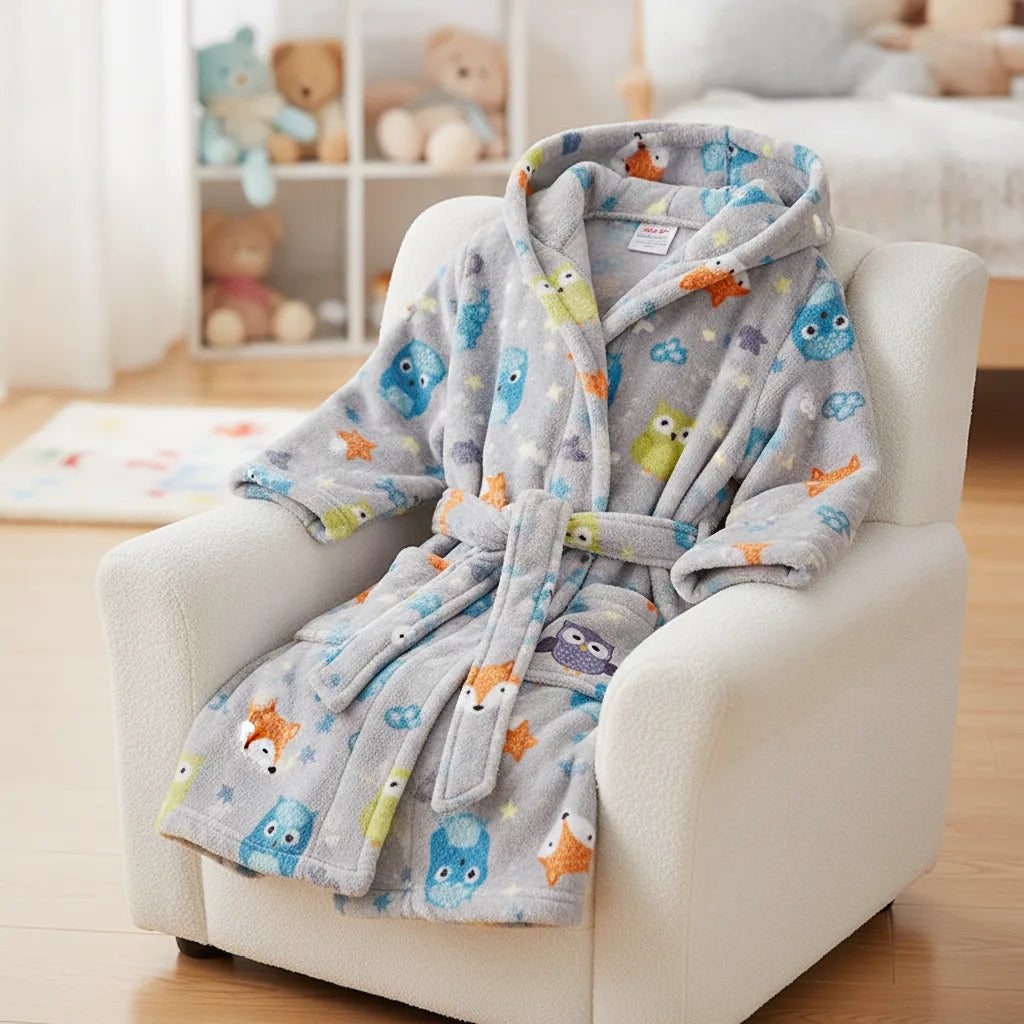 Peignoir enfant flanelle