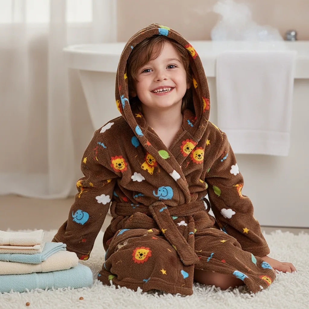 Peignoir enfant flanelle