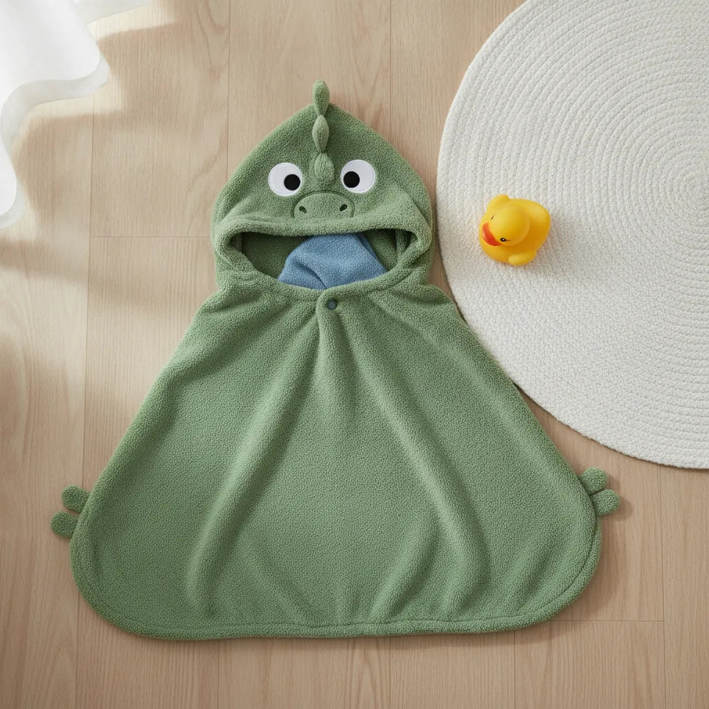 Cape de bain dinosaure