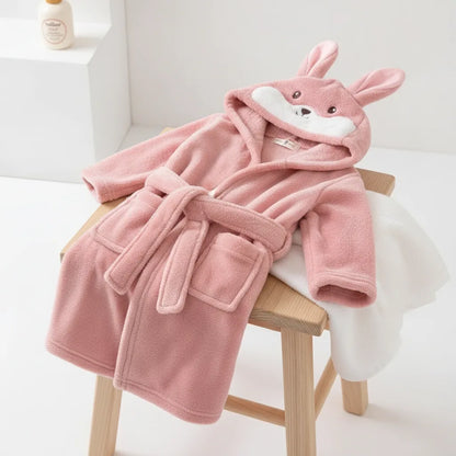 Peignoir enfant motif lapin