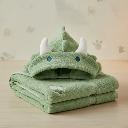 Cape de bain dinosaure
