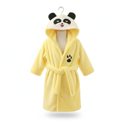 Peignoir bébé panda capuche