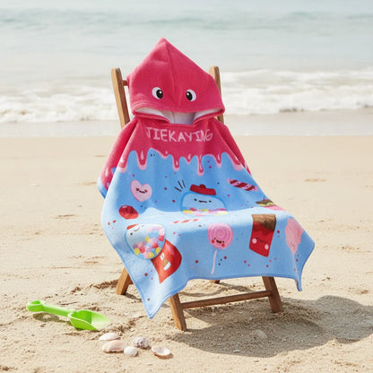 Cape de bain dinosaure